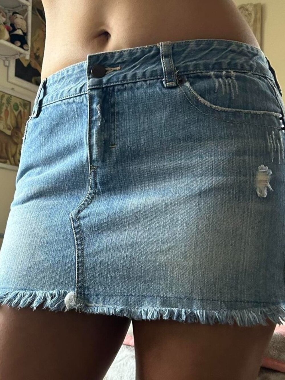 **Moving Sale** Aeropostale Cutoff Denim Skirt Sz 11/12